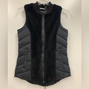 Athleta Black Down Full Zip Vest - sz Small